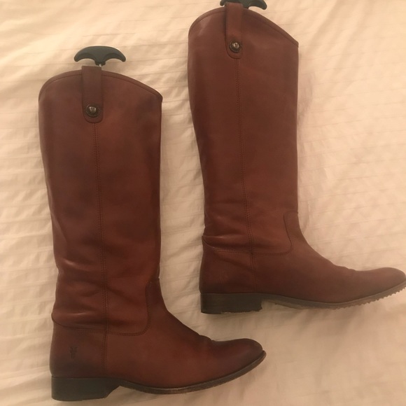 Frye Shoes - Frye y’all Melissa button boots in Cognac